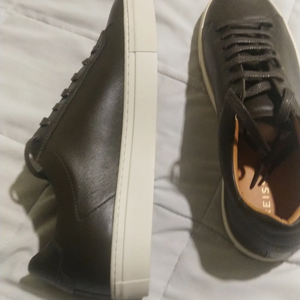 Reiss FINLEY lace up calf sneakers - Picture 5 of 10